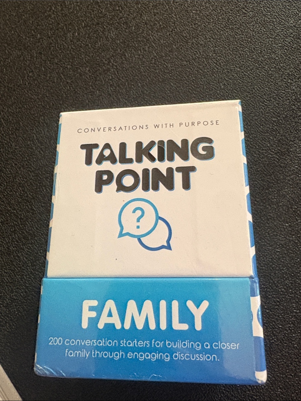 Family Conversation Starter Cards – Blue